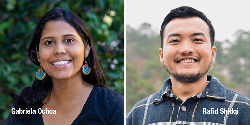 Marine Scientists Gabriela Ochoa and Rafid Shidqi